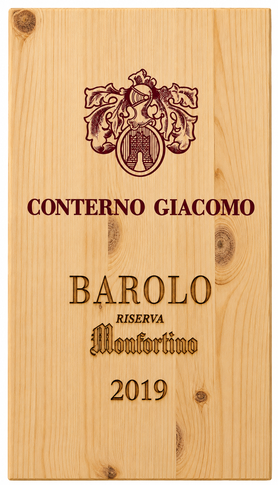 Conterno Barolo Monfortino Riserva 2019- cassa legno 3 bottiglie